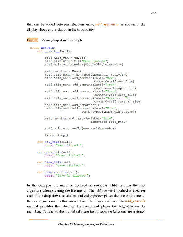 Introduction to Python Programming: Starting Out with IDLE - Menus, Images, and Windows 2